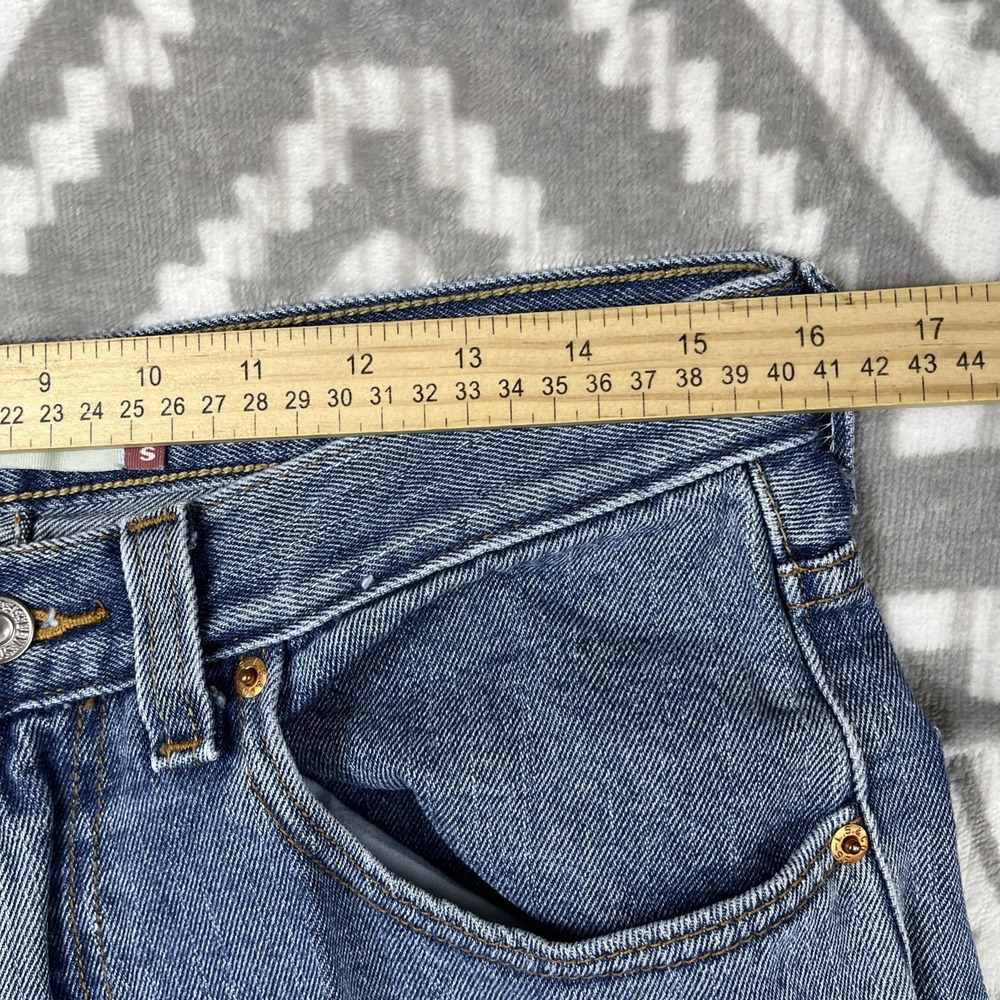 Vintage Levis 550 Jeans Mens 32x32 Light Y2K Blue Denim Relaxed Tapered Zip Fly - Picture 7 of 10
